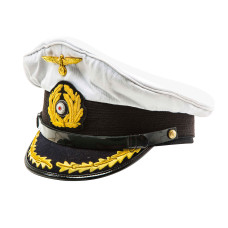 Kriegsmarine Captain Visor  Cap white top