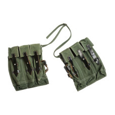 German MG43 Canvas Ammo Pouches - Green