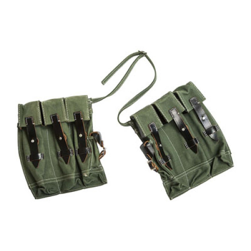 German MG43 Canvas Ammo Pouches - Green