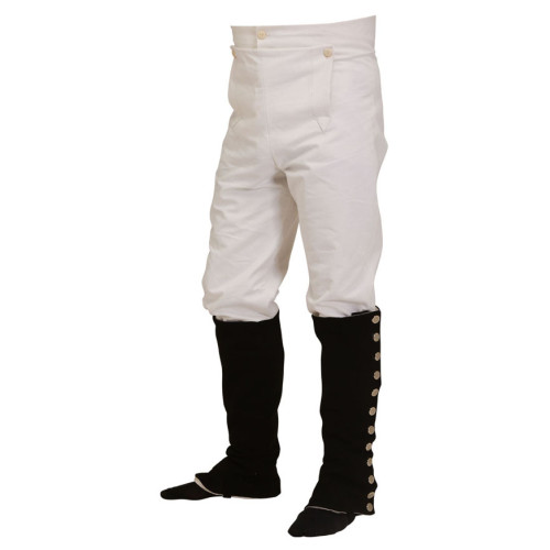 Napoleonic uniforms - British and French Front fall cotton duck trousers - Napoleonic uniforms