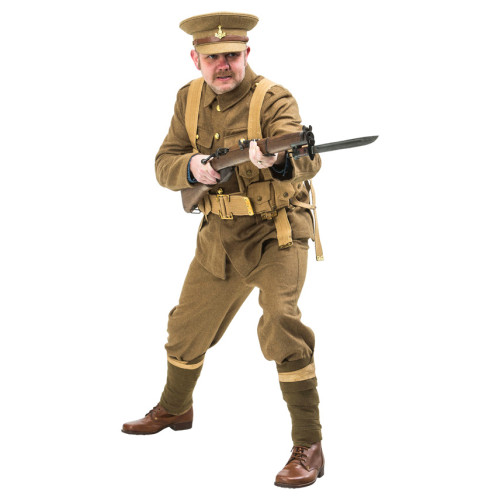 WW1 British Army Soldiers Uniform 1914 with webbing - world war one army uniforms FOR HIRE