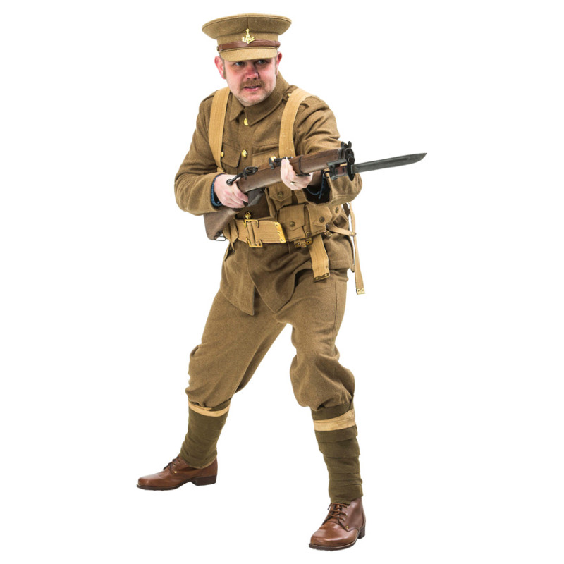WW1 British Army Soldiers Uniform 1914 with webbing - world war one army uniforms