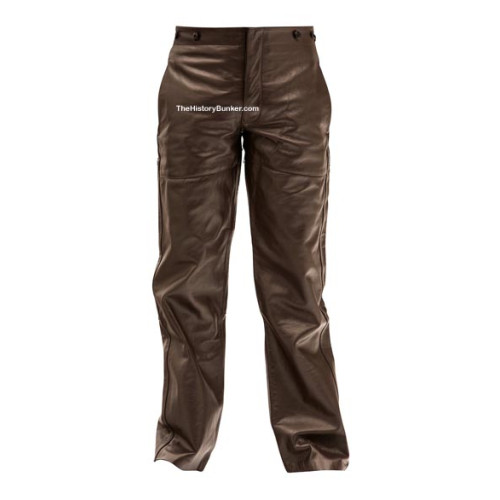 WW2 German U boat Kriegsmarine BROWN leather trousers