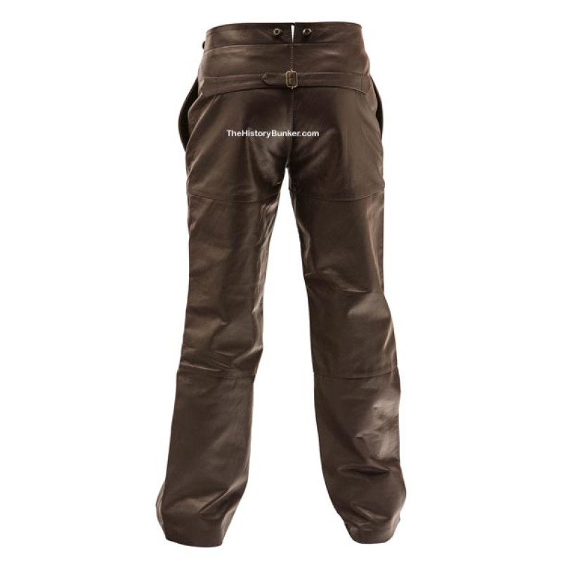 WW2 German U boat Kriegsmarine BROWN leather trousers