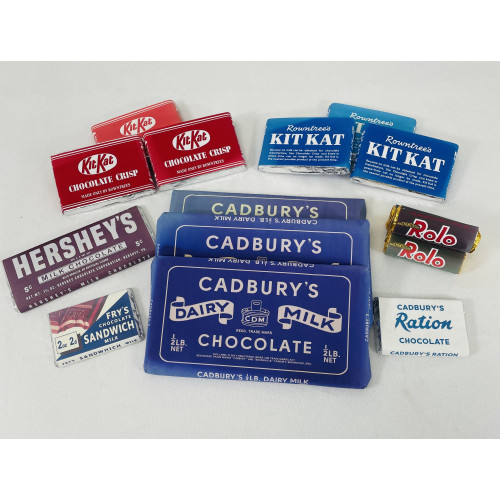 MILITARY PROP HIRE - 1939 - 45  WW2 British and American chocolate
