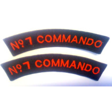 No 7 Commando shoulder titles 