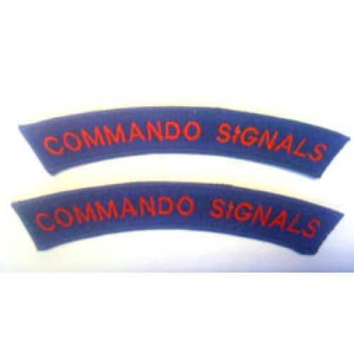 Commando Signals Shoulder Titles