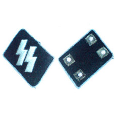 SS Sturmbannfuhrer (Major) Collar Tabs