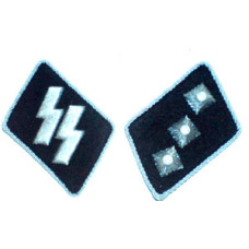 SS Untersturmfuhrer (2nd Lieutenant) Collar Tabs