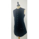 18th century Gentlemans long waist coat vest - black velvet