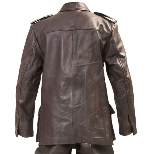 WW2 German style M36 leather tunic BROWN