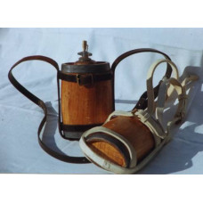 Victorian British Army waterbottle and carriage