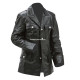 WW2 German Allgemeine SS officers M32 tunic in black leather
