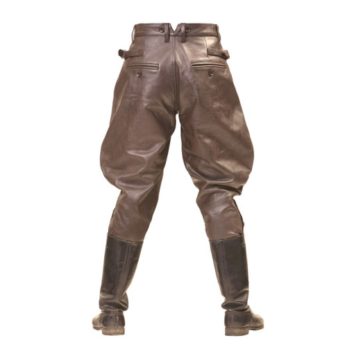 WW2 German style BROWN M32 leather breeches
