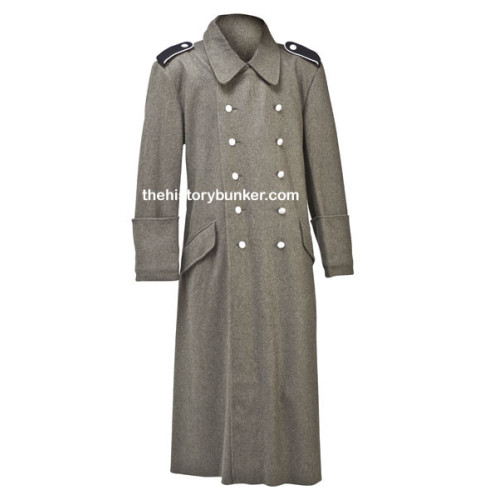 German M40 Field Grey Overcoat - For Hire