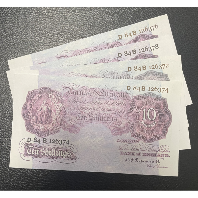 MILITARY PROP HIRE - 1939 - 45  WW2 money 10 shilling notes