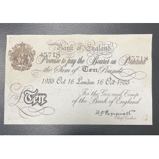 MILITARY PROP HIRE - 1939 - 45  WW2 money  £10  notes