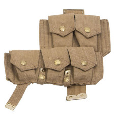 WW1 British army p08 webbing SMLE ammo pouch - left side