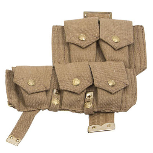 WW1 British army p08 webbing SMLE ammo pouch - left side