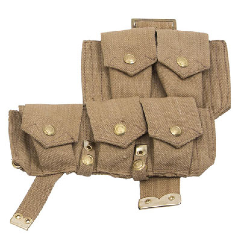 WW1 British army p08 webbing SMLE ammo pouch - left side