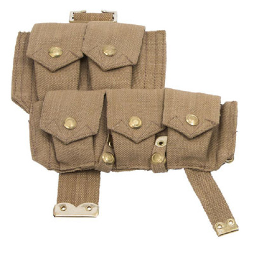 WW1 British army p08 webbing SMLE ammo pouch - right side