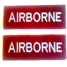 PARATROOPER TITLES - 1 PAIR - WW2 BRITISH INSIGNIA