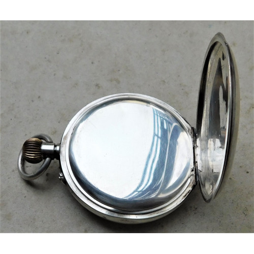 1907 Silver Half Hunter Pocket Watch