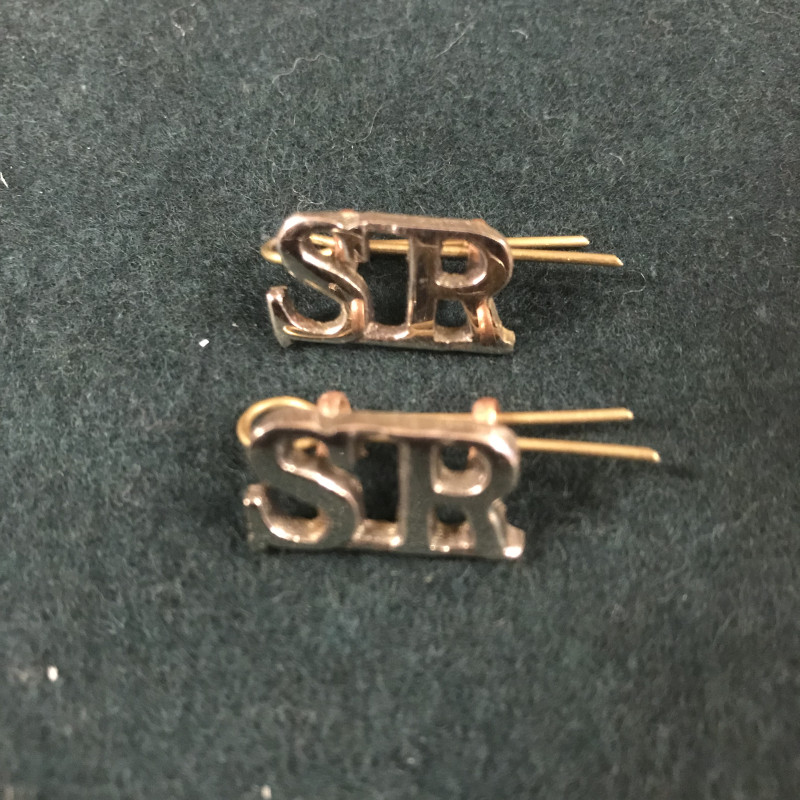 Scottish Rifles shoulder titles WW1 