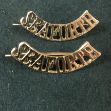 Seaforth Highlanders shoulder titles WW1 