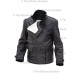 WW1 Royal Flying Corps leather coat  short version - BLACK