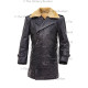 Czech Sniper leather coat - BLACK