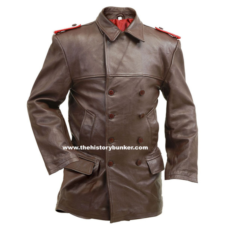U-Boat DECK leather jacket - German Navy leather (BROWN) - vintage leather jacket