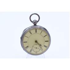1880 Silver Open Face Pocket Watch