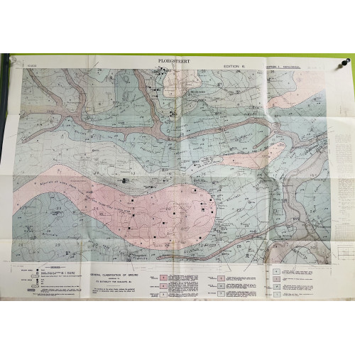 MILITARY PROP HIRE - WW1 British Map of Ploegsteert 1917