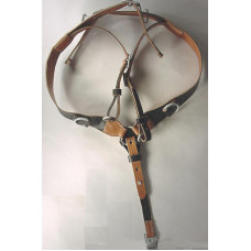 German Reproduction Leather Y Strap Webbing